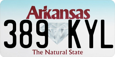 AR license plate 389KYL