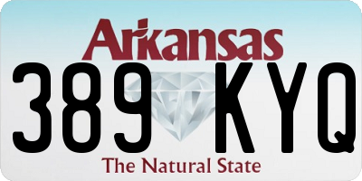 AR license plate 389KYQ