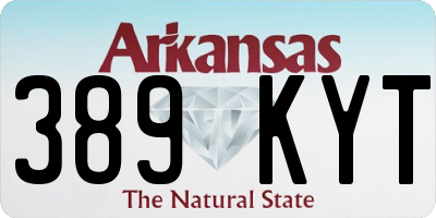 AR license plate 389KYT