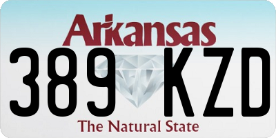 AR license plate 389KZD