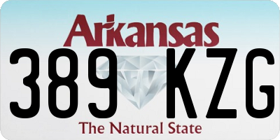 AR license plate 389KZG