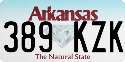 AR license plate 389KZK