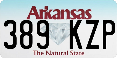 AR license plate 389KZP