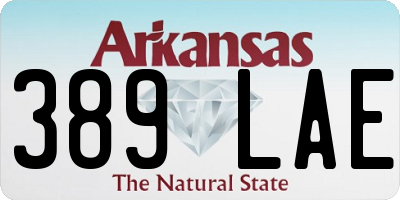 AR license plate 389LAE