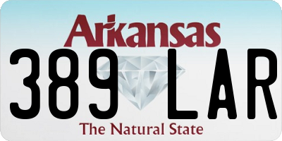AR license plate 389LAR