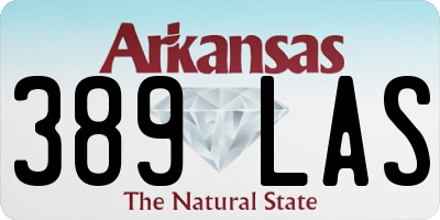 AR license plate 389LAS