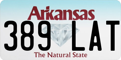 AR license plate 389LAT