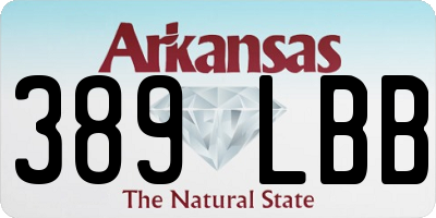 AR license plate 389LBB