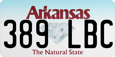 AR license plate 389LBC