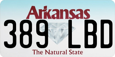 AR license plate 389LBD