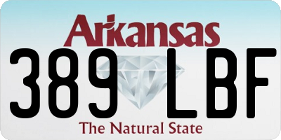 AR license plate 389LBF