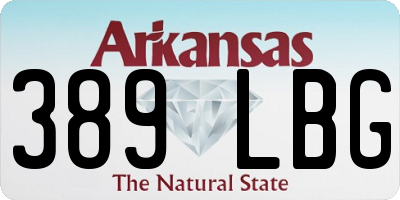 AR license plate 389LBG