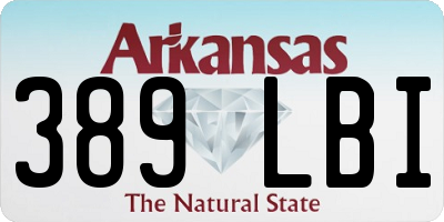 AR license plate 389LBI