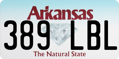 AR license plate 389LBL
