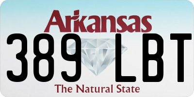 AR license plate 389LBT