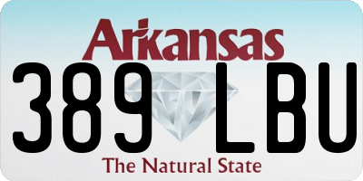 AR license plate 389LBU