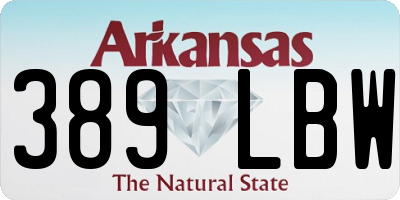 AR license plate 389LBW