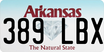 AR license plate 389LBX