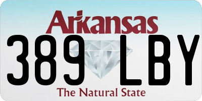 AR license plate 389LBY