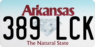 AR license plate 389LCK