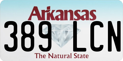 AR license plate 389LCN