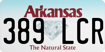 AR license plate 389LCR