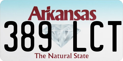 AR license plate 389LCT