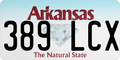 AR license plate 389LCX