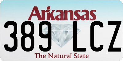 AR license plate 389LCZ