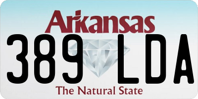 AR license plate 389LDA