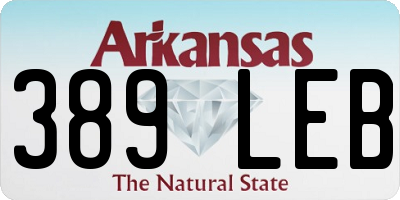 AR license plate 389LEB