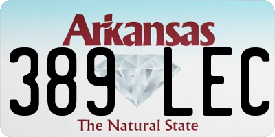 AR license plate 389LEC
