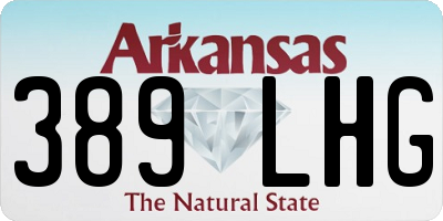 AR license plate 389LHG