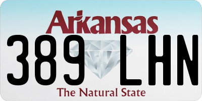 AR license plate 389LHN