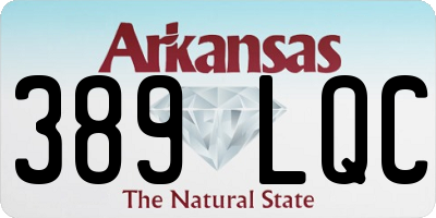 AR license plate 389LQC