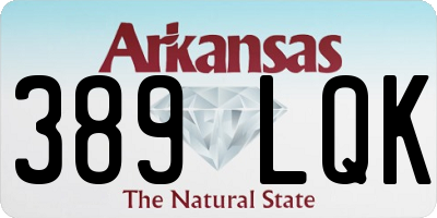 AR license plate 389LQK