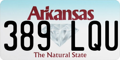 AR license plate 389LQU