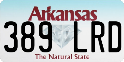 AR license plate 389LRD