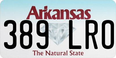 AR license plate 389LRO