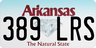 AR license plate 389LRS