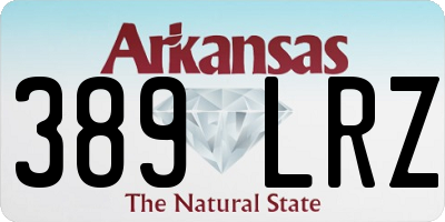 AR license plate 389LRZ