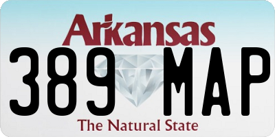 AR license plate 389MAP