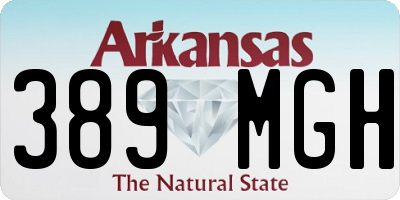 AR license plate 389MGH
