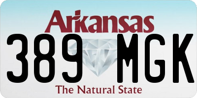 AR license plate 389MGK