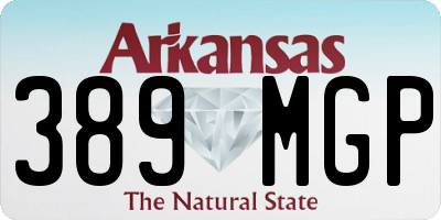 AR license plate 389MGP