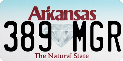 AR license plate 389MGR