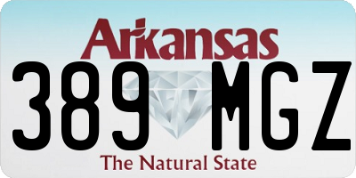 AR license plate 389MGZ