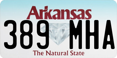 AR license plate 389MHA