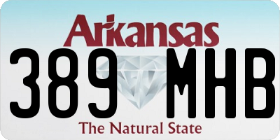 AR license plate 389MHB