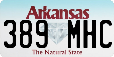 AR license plate 389MHC